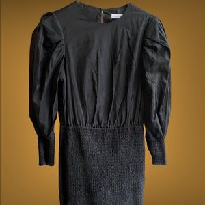 Rebecca Minkoff puffy sleeve black dress